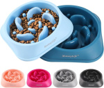 MateeyLife Slow Feeder Dog Bowls 2-Pack Anti-Choking Puzzle